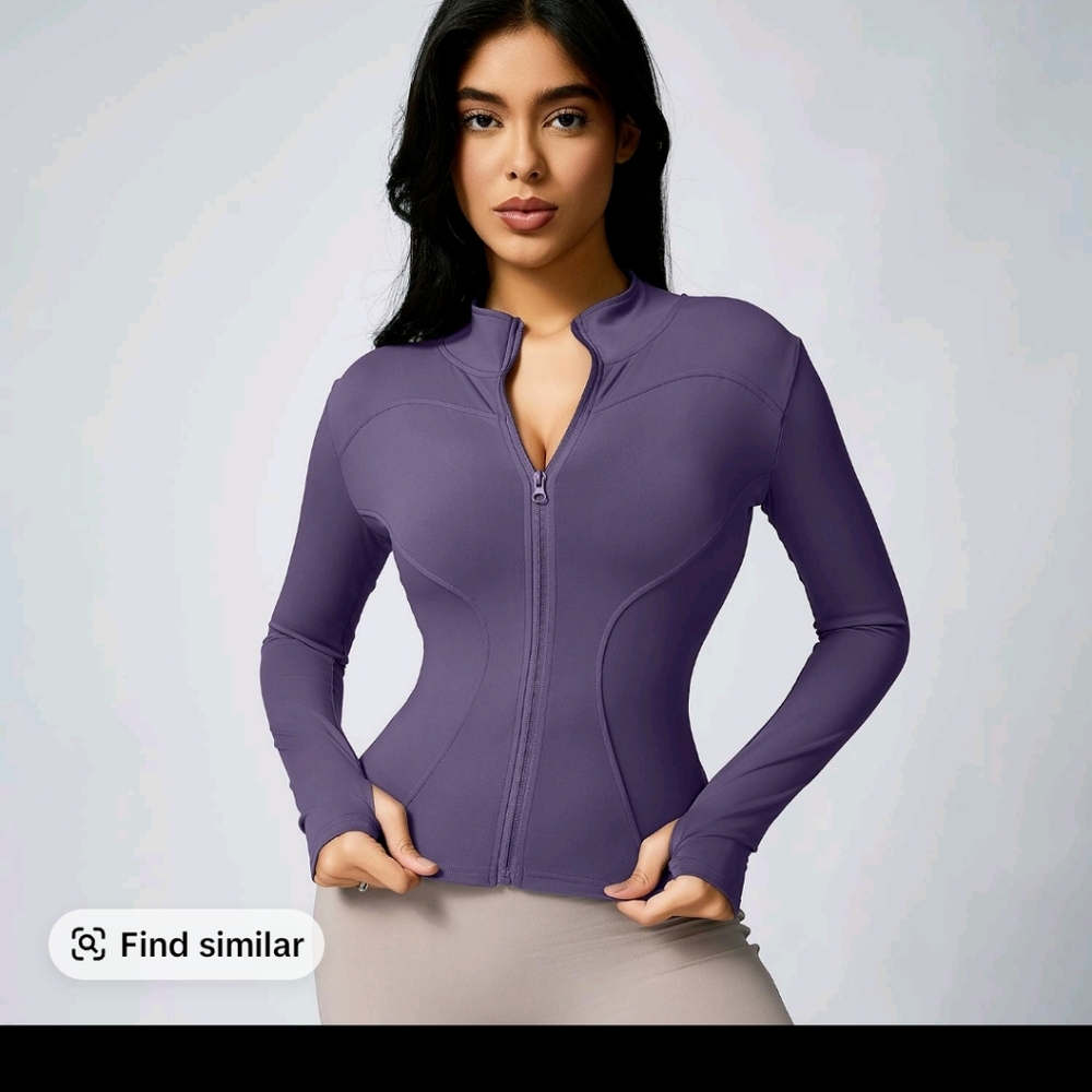 Purple Zip-Up Jacket